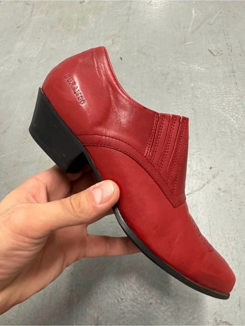 Durango Red Leather Western Ankle Boots Women’s 8.5